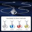 Love Heart Necklace for Women, 24K Real Platinum Plated Pendant Necklaces