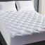 WOOBOBEE Full Mattress Pad Cover, Cooling Mattress Topper, Soft Quilted Fitted Pillow Top Mattress Protector Down Alternative Overfilled with 8-21 Inch Deep Pocket (White - Curvy Pattern, Full)