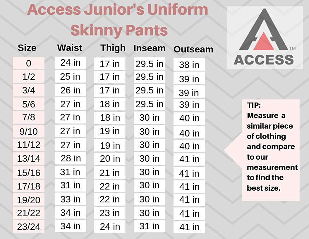 Access Junior's Uniform Skinny Pants