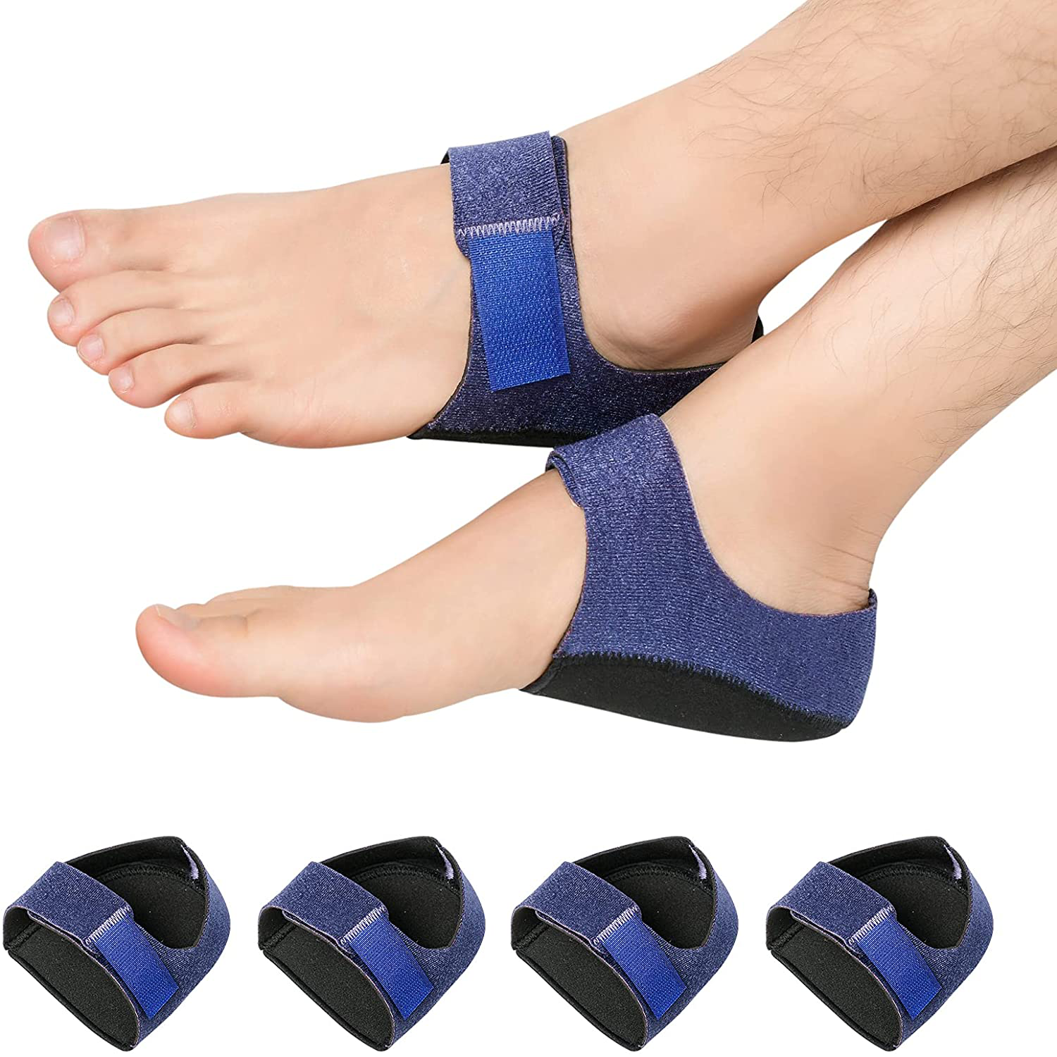 Heel Cups, Plantar Fasciitis Inserts, Heel Pads Cushion (3 Pairs) Great for Heel Pain, Heal Dry Cracked Heels, Achilles Tendinitis, for Men & Women.(Gel Heel Cups)