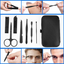 7 Pcs Manicure Set, Nail Clippers Kit, Stainless Steel Manicure Kit, Nail Clipping Tools Portable Travel Grooming Kit, the Best Gift with Luxurious Case (Black-7)