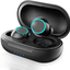 Waterproof Bluetooth 5.0 True Wireless Earbuds, Touch Control,30H Cyclic Playtime TWS Headphones with Charging Case and Mic, In-Ear Stereo