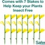 Safer Brand SF5026 Houseplant Sticky Stakes Insect Traps, 1 Pack, One Color