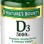 Vitamin D by Nature’s Bounty for immune support. Vitamin D provides immune support and promotes healthy bones. 5000IU