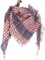 Wander Agio Womens Warm Scarf Triangle Shawls Winter Scarves Stripe Plaid Fichu Rough Surface