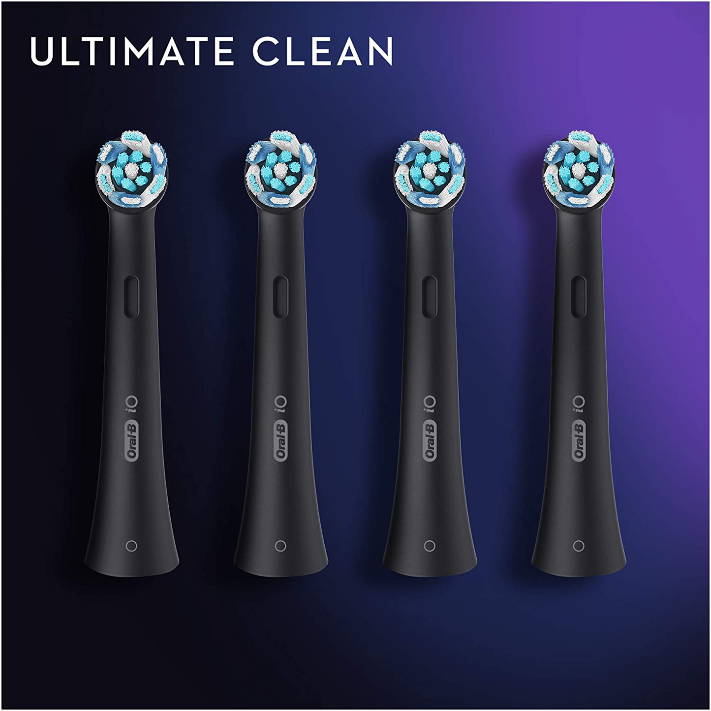 Oral-B iO Ultimate Clean Replacement Heads x4, Original Refill for Electric Toothbrush