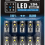SIRIUSLED 194 LED Bulbs Extremely Super Bright 3030 Chipset for Car truck Interior Dome Map Door Courtesy Marker License Plate Lights Compact Wedge T10 168 2825 Xenon White Pack of 10