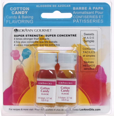 LorAnn Cotton Candy SS Flavor, 1 dram bottle (.0125 fl oz - 3.7ml - 1 teaspoon)