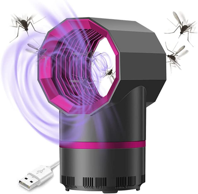 Bug Zapper, Electric Mosquito & Fly Zappers/Killer - Insect Attractant Trap Powerful Little Gnats, Hangable Mosquito Lamp for Home, Indoor, Outdoor, Patio (Gray)