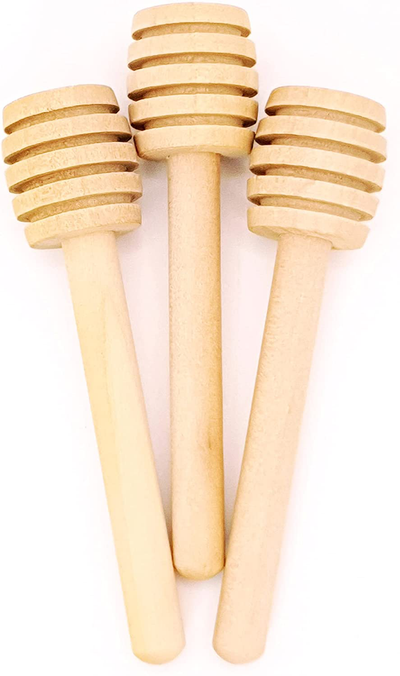 3 Pack Honey Dipper Stick | Honey Dipper-Charcuterie Accessories | Honeycomb Stick| Honeycomb Spoon | Charcuterie Utensils | Honey Spoon | Honey Server | Honey Stirrer | Honey Wooden Dipper 3 Inch