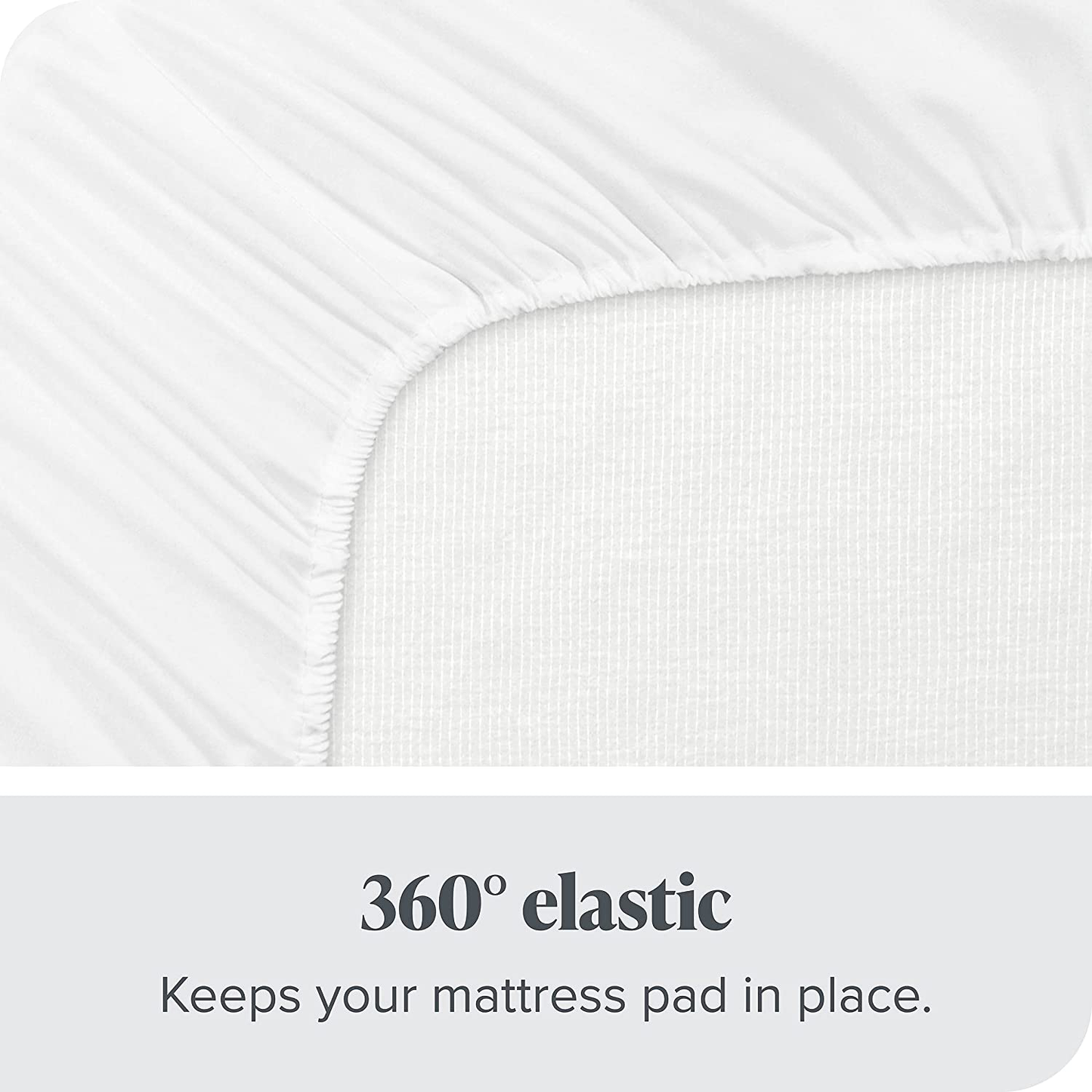 Bare Home Quilted Fitted Mattress Pad (Full) - Cooling Mattress Topper - Easily Washable - Elastic Fitted Mattress Cover - Stretch-to-Fit up to 15 Inches Deep (Full)
