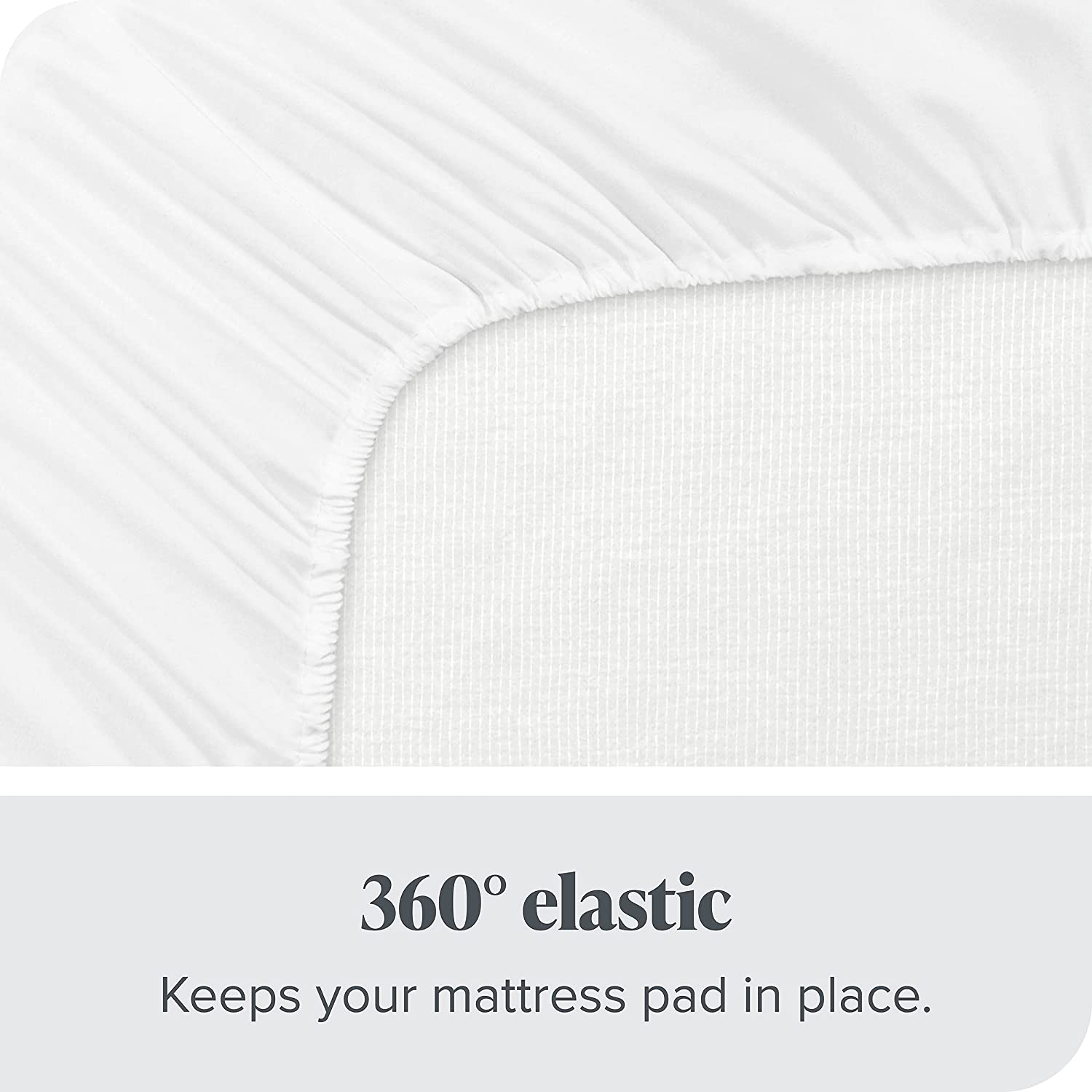 Bare Home Quilted Fitted Mattress Pad (Full) - Cooling Mattress Topper - Easily Washable - Elastic Fitted Mattress Cover - Stretch-to-Fit up to 15 Inches Deep (Full)