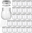 KAMOTA Mason Jars 10 oz With Regular Lids and Bands, Ideal for Jam, Honey, Wedding Favors, Shower Favors, Baby Foods, DIY Magnetic Spice Jars, 24 PACK, 30 Whiteboard Labels Included