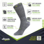 Alvada 80% Merino Wool Hiking Socks Thermal Warm Crew Winter Boot Sock for Men & Women 3 Pairs