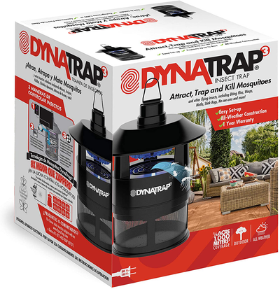 DynaTrap ¼ Acre Outdoor Mosquito and Insect Trap – Black