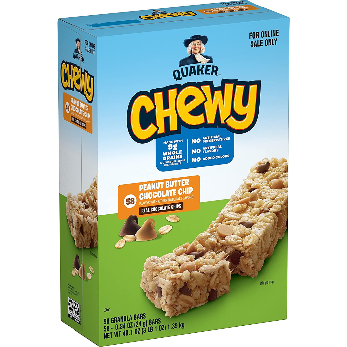 Quaker Chewy Granola Bars, Chewy & Dipps Variety Pack, (58 Bars)