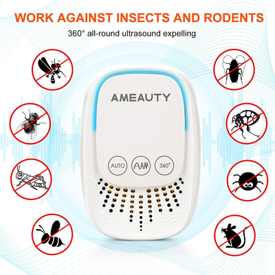 Ultrasonic Pest Repeller, Ameauty 6 Pack Ultrasonic Mosquito Repellent Pest Control Plug in Indoor Usage, Electronic Insects Rodents Repellent for Mouse, Cockroach, Rats, Bug, Spider, Ant