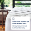 ViscoSoft Copper Mattress Pad Twin XL - Extra Plush Pillowtop Mattress Topper for Pain Relief