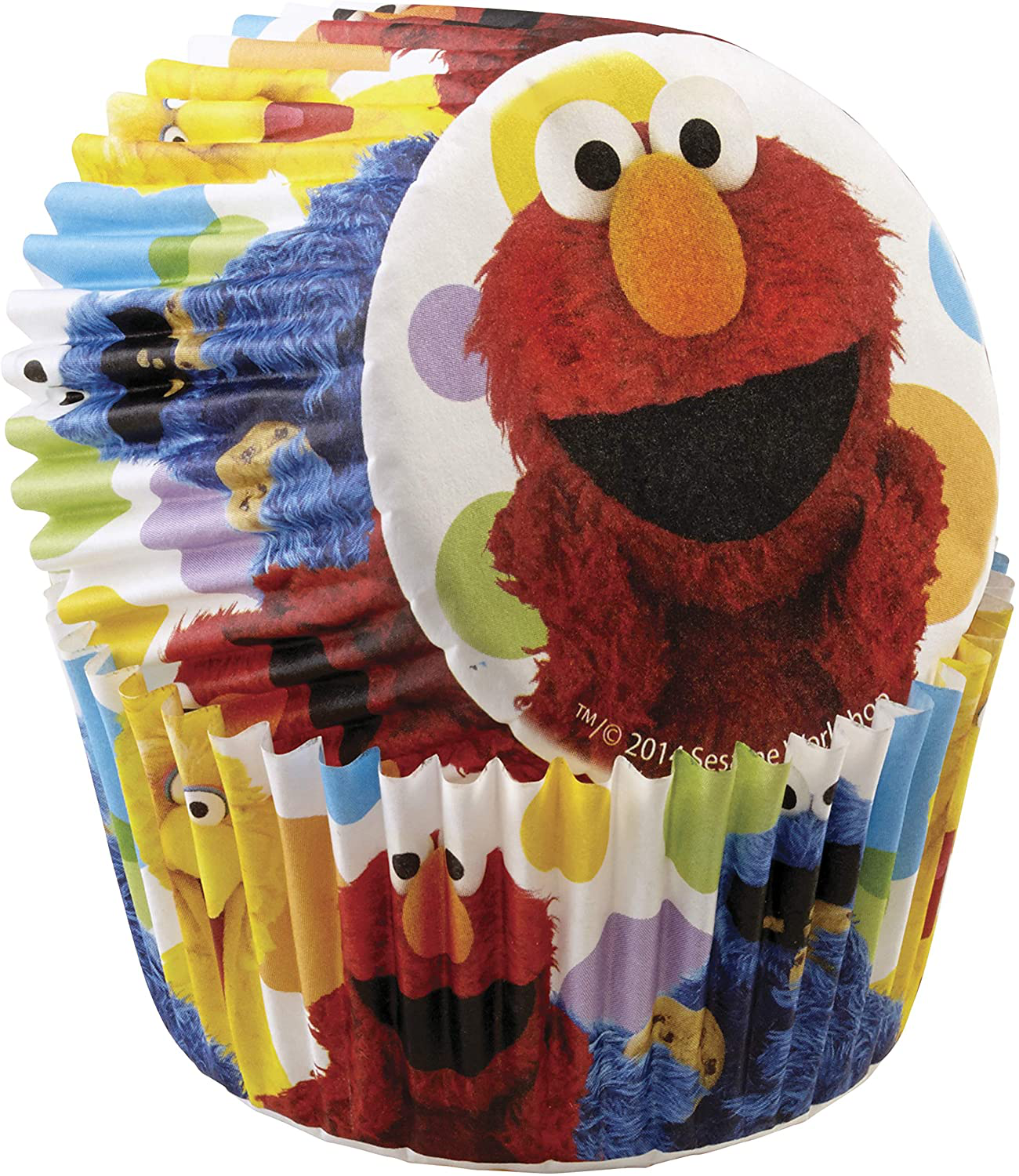 Wilton 50 Count Sesame Street Cupcake Liners, Multicolor