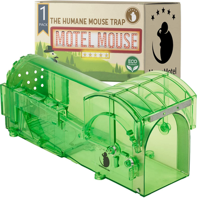 Humane Mouse Trap for Indoors Outdoors - Live Catch Release - Highly Sensitive and Secure - Pet and Child Safe - Reusable - Easy to Clean - Capture Mice Alive - No Kill