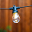 Brightech Ambience Pro - Weatherproof, Solar Power Outdoor String Lights - 27 Ft Hanging Edison Bulbs Create Bistro Ambience in Your Yard - Commercial Grade, Shatterproof - 1W LED, Warm White Light