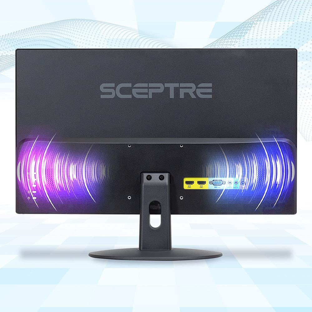 Sceptre New 22 Inch FHD LED Monitor 75Hz 2X HDMI VGA Build-In Speakers, Machine Black (E22 Series)