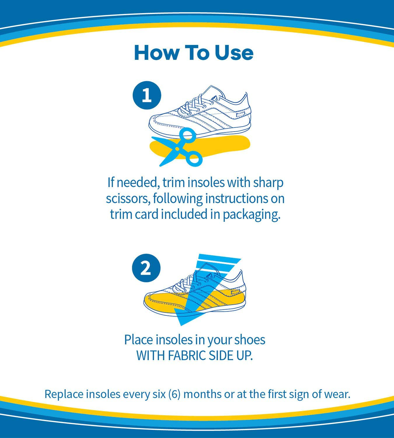 Dr. Scholl’S Comfort Double Air-Pillo Insoles, Men’S Size 7-13, Women’S Size 5-10 , 1 Pair