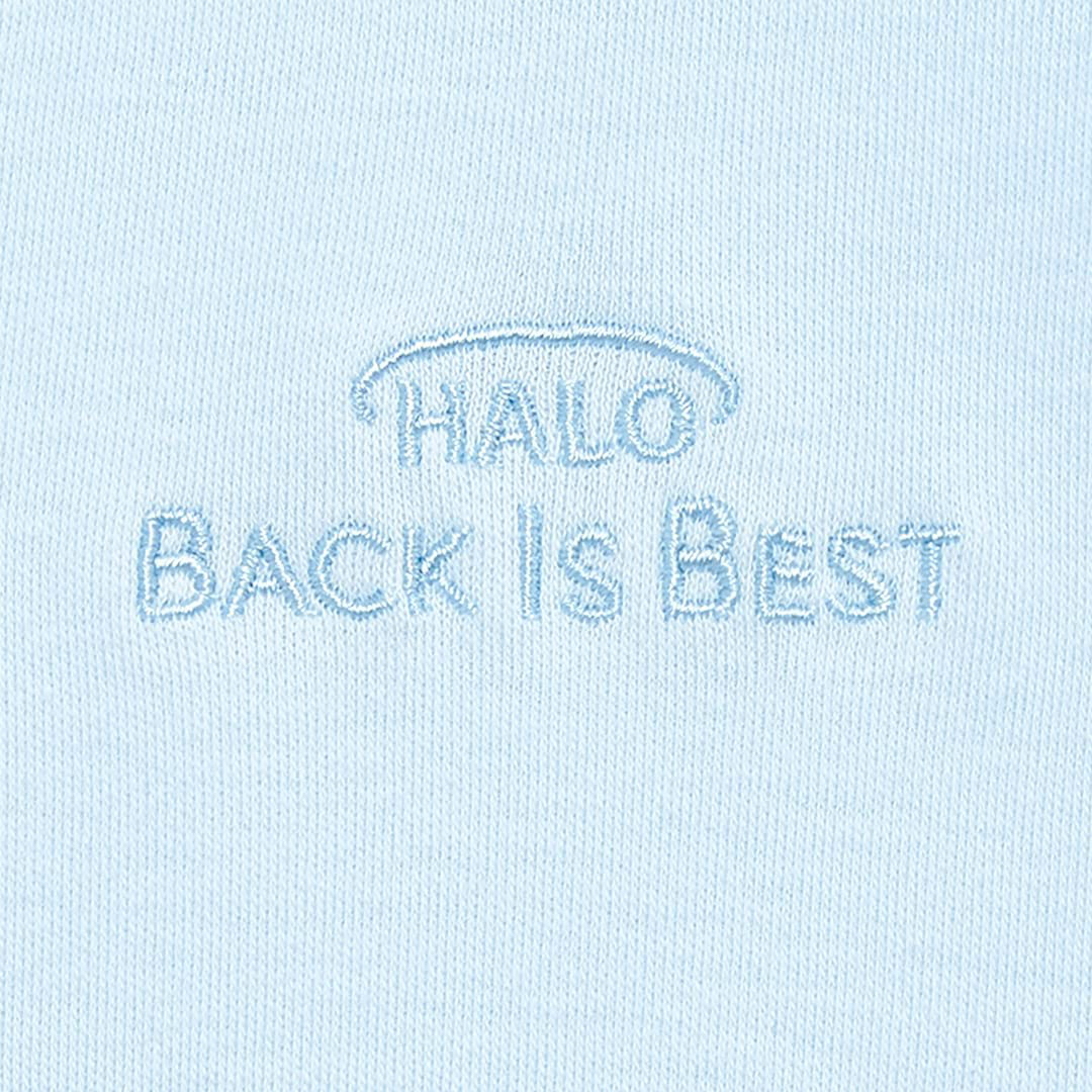 HALO Sleepsack 100% Cotton Wearable Blanket, TOG 0.5, Baby Blue, X-Large