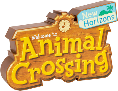 Paladone Animal Crossing Logo Light with Two Light Modes, Officially Licensed Merchandise