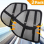 Lumbar Support, Car Lumbar Support with Double Breathable Mesh, Back Lumbar Support for Car and Office Chair ( Black 2 Pack)