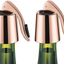 ERHIRY Wine Bottle Stopper Stainless Steel, Wine Bottle Plug with Silicone, Expanding Beverage Bottle Stopper, Reusable Wine Saver, Bottle Sealer Keeps Wine Fresh, Best Gift Accessories, Rose Gold…
