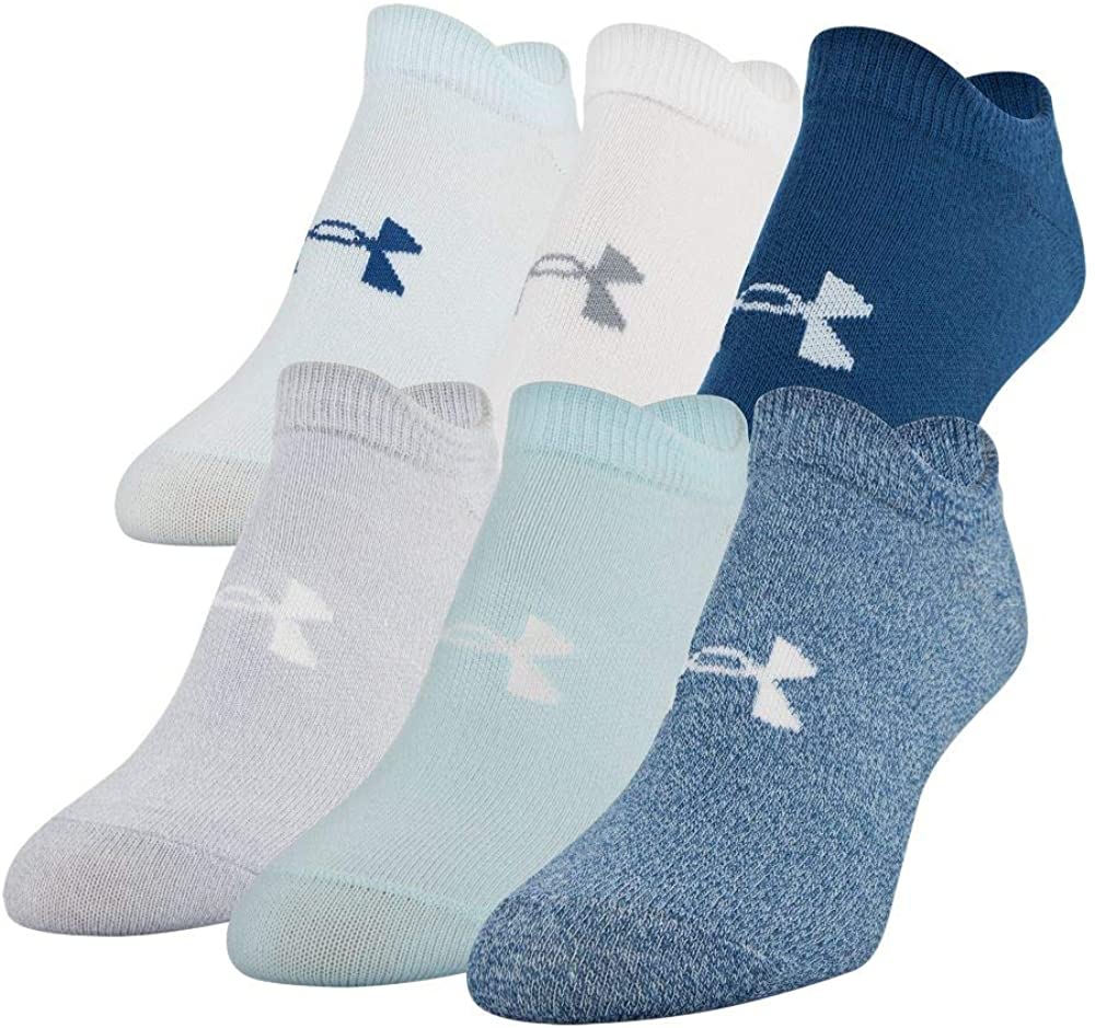 Under Armour Women'S Essential 2.0 No Show Socks, 6-Pairs