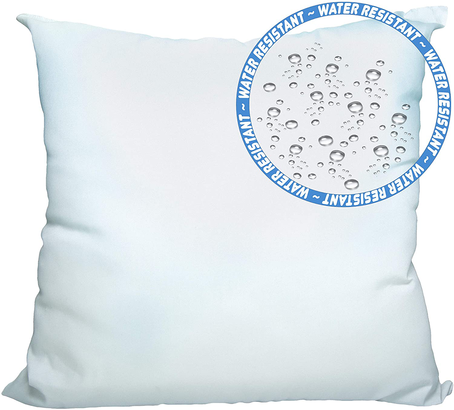 Foamily Outdoor Pillows for Patio Furniture Water Resistant Throw Pillow Inserts, 16" L X 16"