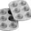 Wilton Recipe Right Non-Stick 6-Cup Standard Muffin Pan, Set of 2