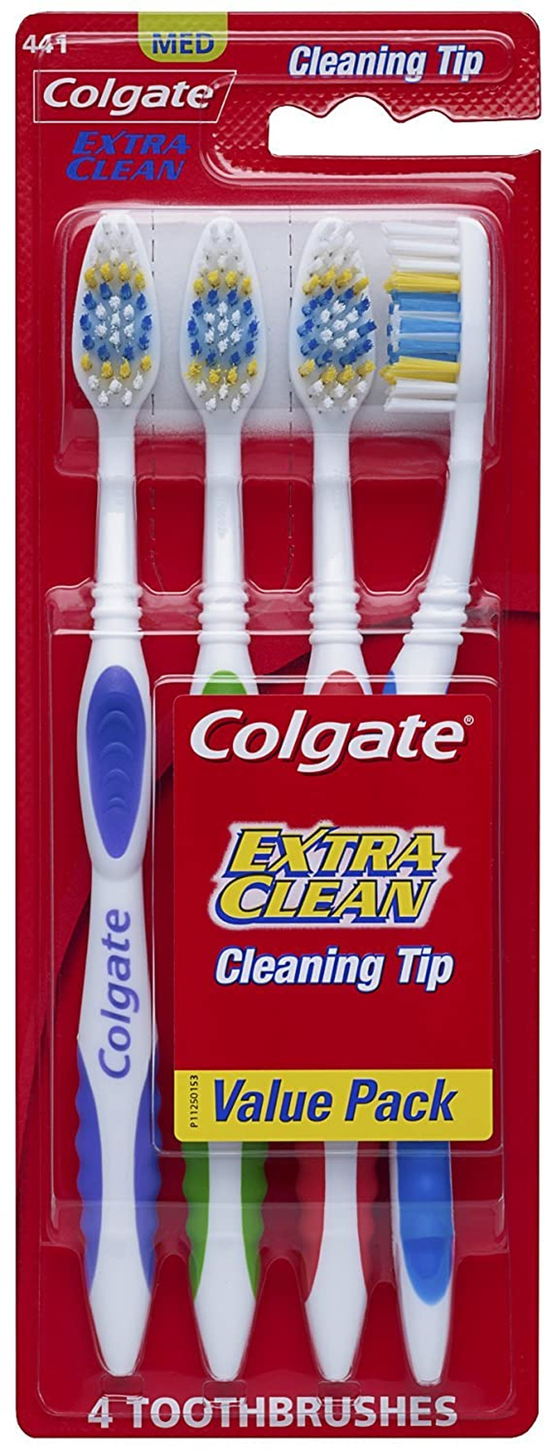 Colgate Extra Clean Full Head Toothbrush, Medium - 6 Count