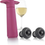 The Original Vacu Vin Wine Saver with 2 Vacuum Stoppers, Pink