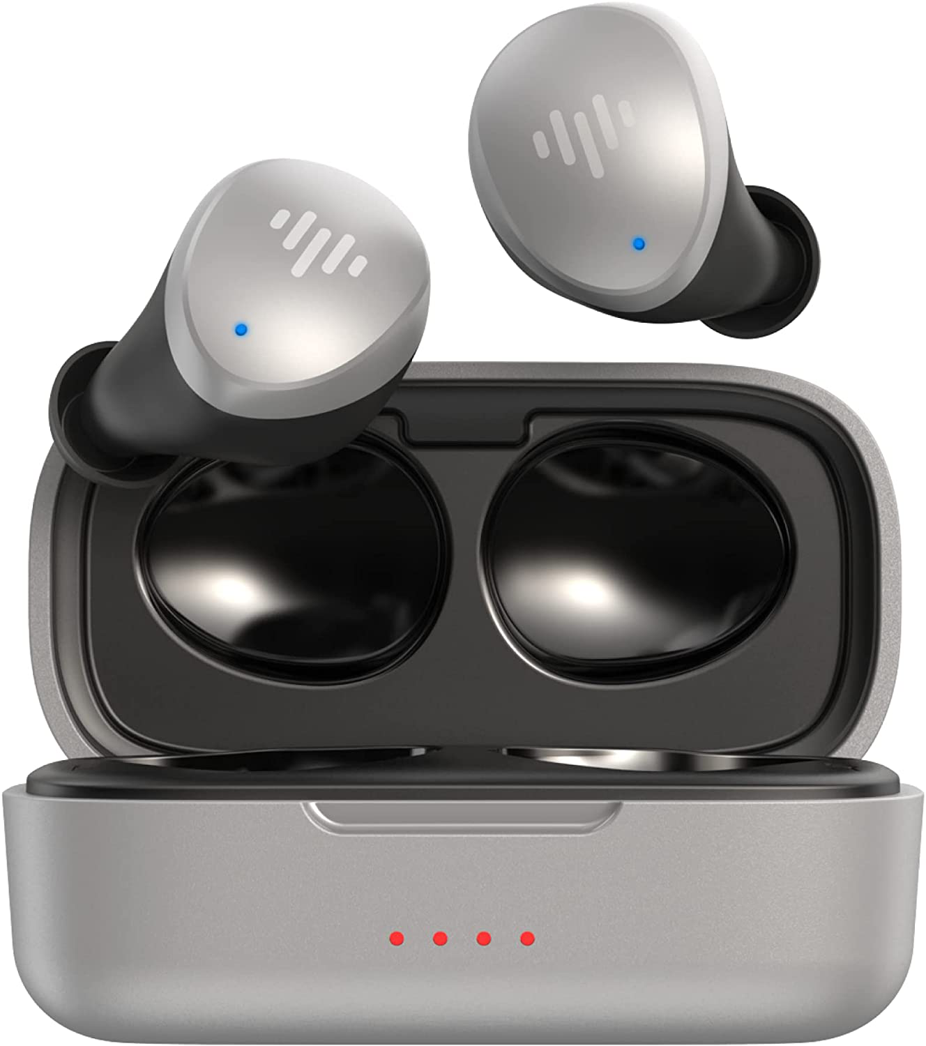 Wireless Earbuds Bluetooth in-Ear True Cordless with Hands-Free Call MEMS Microphone, IPX6 Waterproof Protection, Long Playtime; Includes Compact Charging Case & 4 Ear Tips