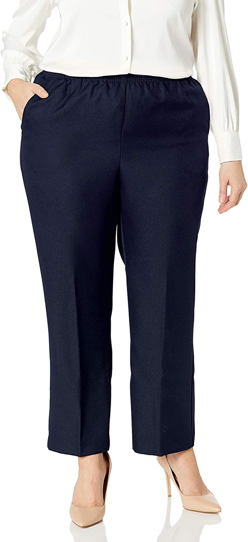 Alfred Dunner Women's Plus-Size Poly Proportioned Medium Pant