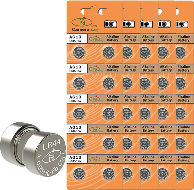 AG13 A76 303 LR44 Button Cell Battery-50Pack