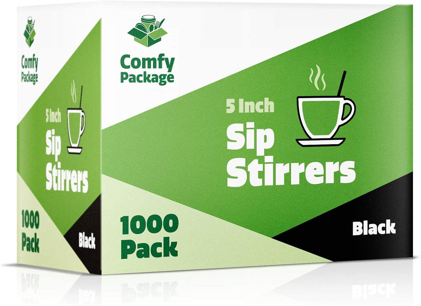 Comfy Package Red 5 Inch Plastic Sip Stirrers - 1000 Pack