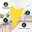 Garsum Yellow Sticky Fruit Fly Traps 12 Pcs Gnat Trap for Indoor/Outdoor Houseplant Sticky Bug Insect Catcher Glue Trappers