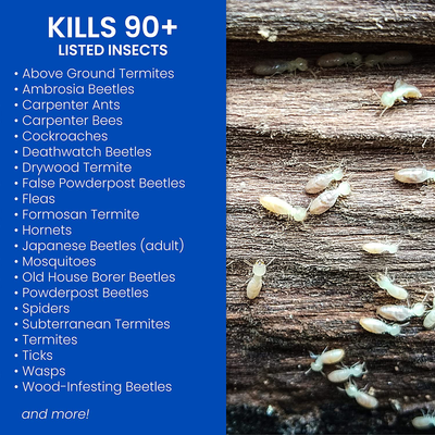 BioAdvanced 700310A Ant & Termite Killer Plus Carpenter Bee Pesticide, 40-Ounce, Concentrate
