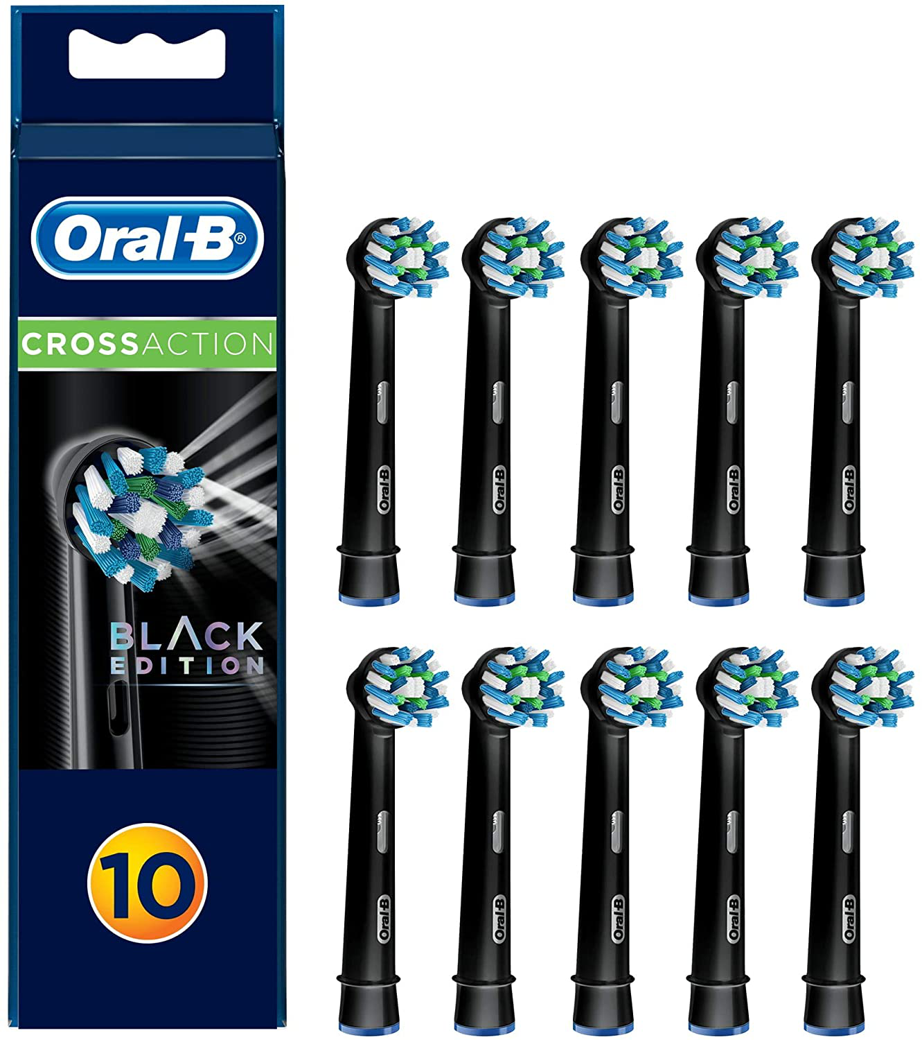 Oral-B CrossAction Toothbrush Heads - 16 Degree Bristles for Superior Cleaning