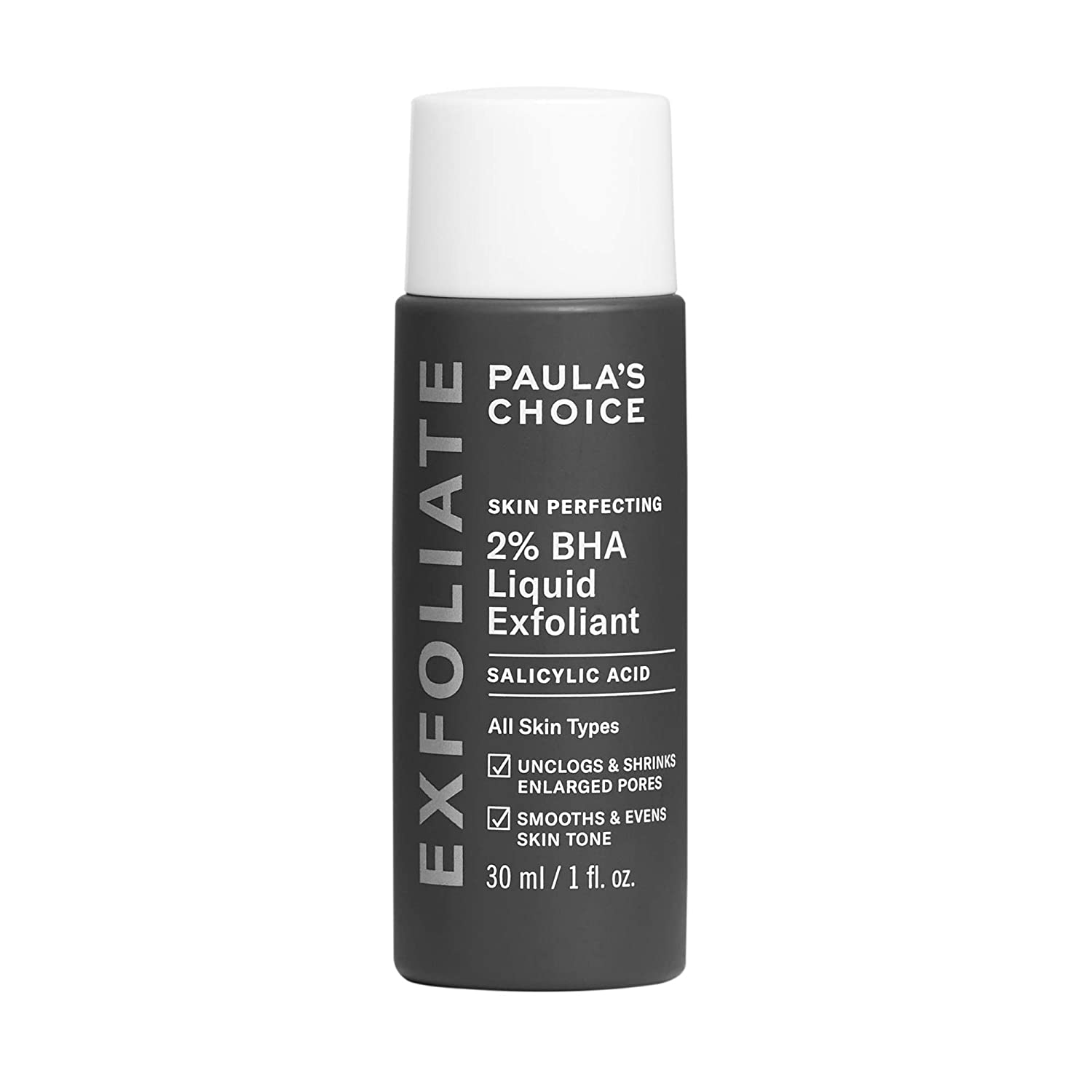 Paula's Choice Skin Perfecting 2% BHA Liquid Salicylic Acid Exfoliant Duo, Gentle Exfoliator for Blackheads, Large Pores, Wrinkles & Fine Lines, Includes 1 Full Size Bottle & 1 Travel Size Bottle