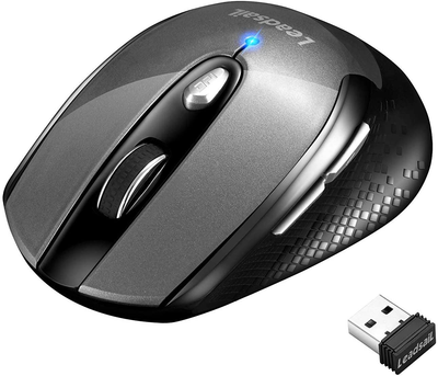 Wireless Mouse for Laptop, 2.4G Portable Slim Cordless Computer Mouse Less Noise for Laptop Optical Mouse with 6 Buttons, USB Mouse for Windows 10/8/7/Mac/Macbook Pro/Air/Hp/Dell/Lenovo/Acer