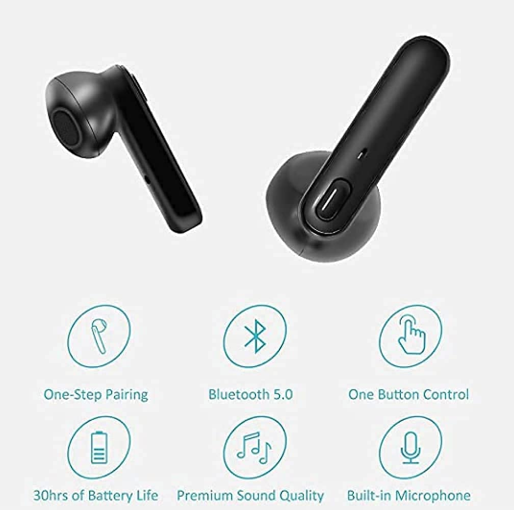 Earbuds HPKGMKG Charging Case Built, Wireless Earbuds Bluetooth,Mic Ipx5 Waterproof Earphones