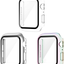 AVIDDA 3 Pack Case with Tempered Glass Screen Protector for Apple Watch 38mm Series 3/2/1, Slim Guard Bumper Full Coverage HD Ultra-Thin Cover Compatible with iWatch 38mm