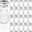 KAMOTA Mason Jars 12 oz With Regular Lids and Bands, Ideal for Jam, Honey, Wedding Favors, Shower Favors, Baby Foods, DIY Magnetic Spice Jars, 20 PACK, 30 Whiteboard Labels Included