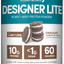 Designer Wellness, Designer Lite, Low Calorie Natural Protein, Prebiotic Fiber, Key Vitamins & Minerals,Chocolate Cookies & Cream, 9.03 Ounces