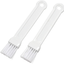 Chef Craft Select Plastic Mini Pastry Brush, 6.75 Inch 2 Piece Set, White